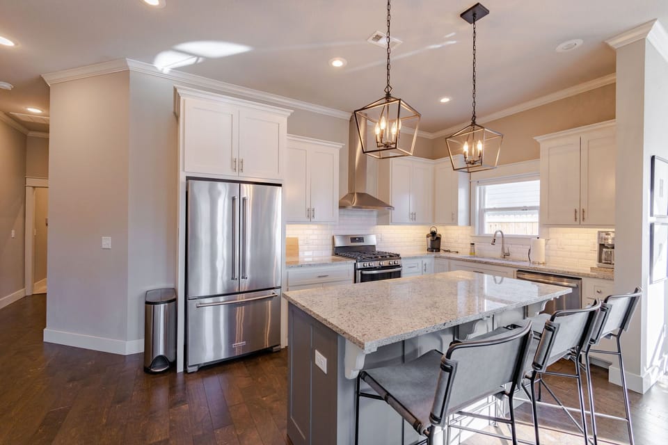 Kitchen and Island area