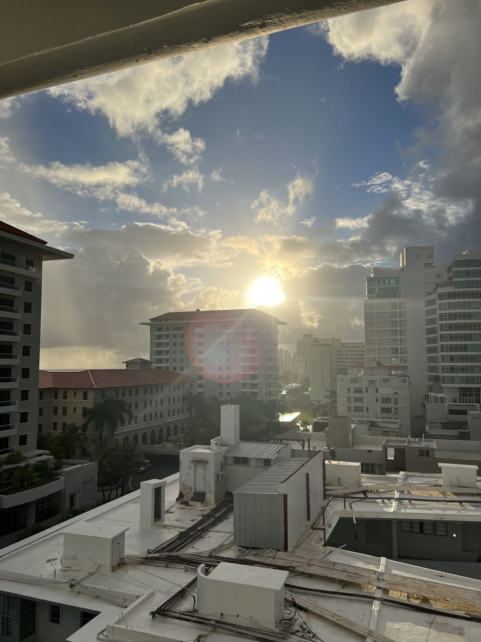 highrise in the morning