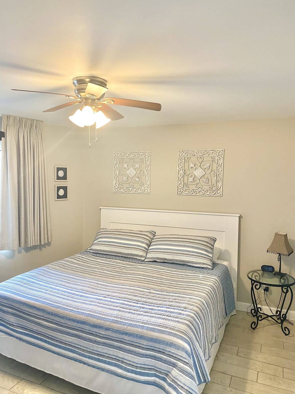 Second bedroom with King bed and walk-in closet.