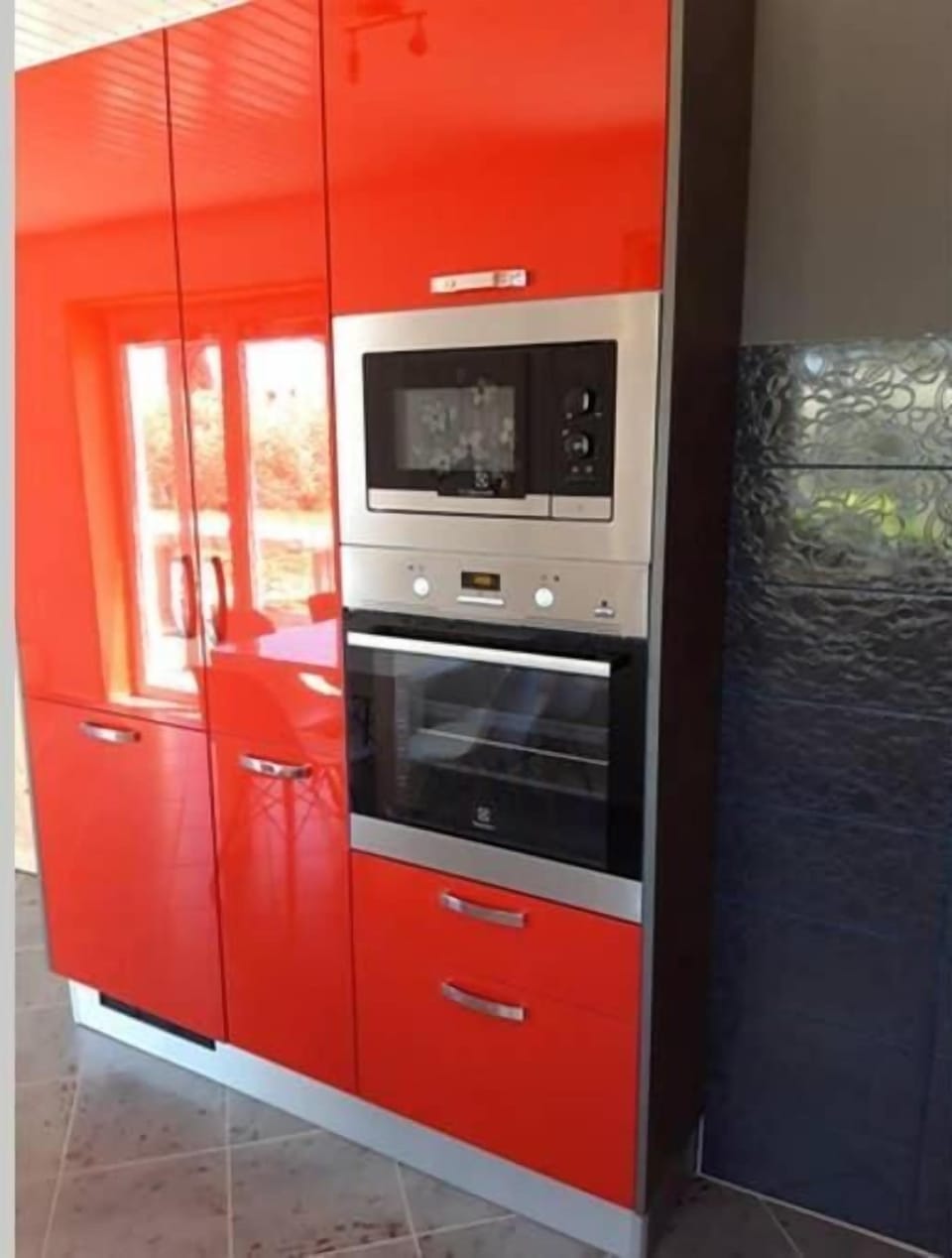 Microwave and wall oven