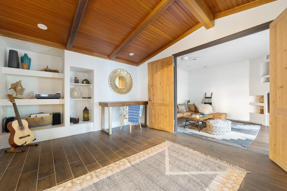 Bonus room/office has doors for privacy perfect for working remotely. 