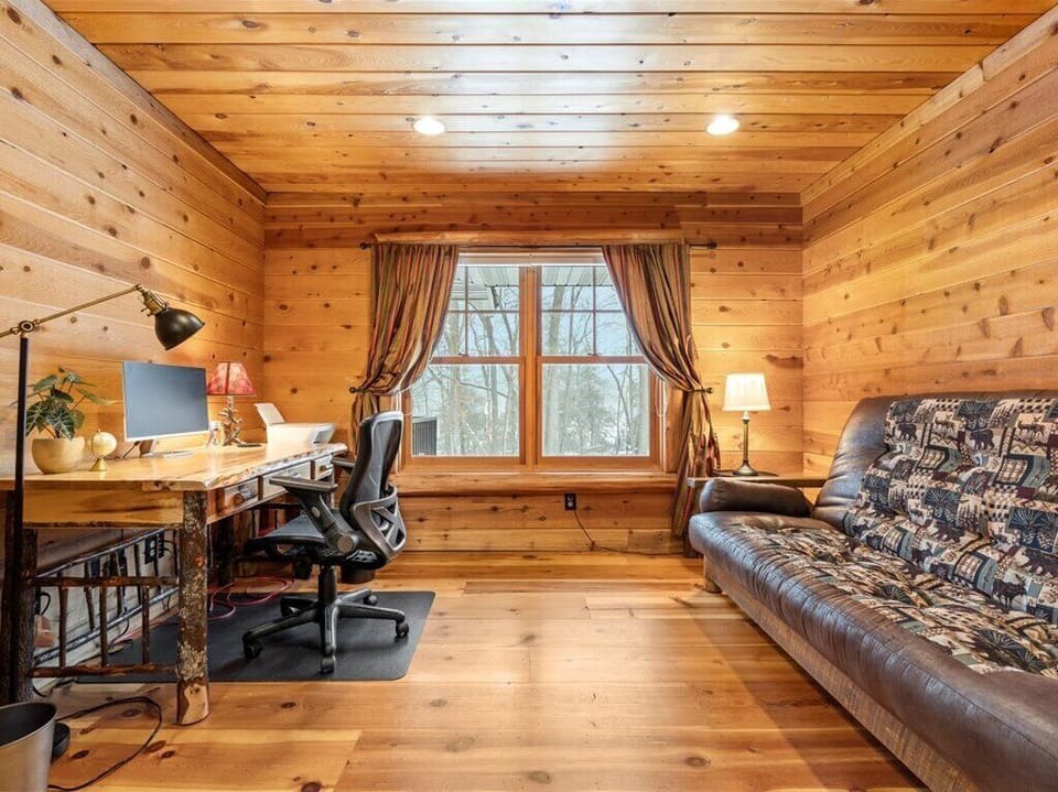 Main floor office with pull out futon.