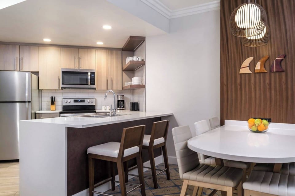 Separate dining area.