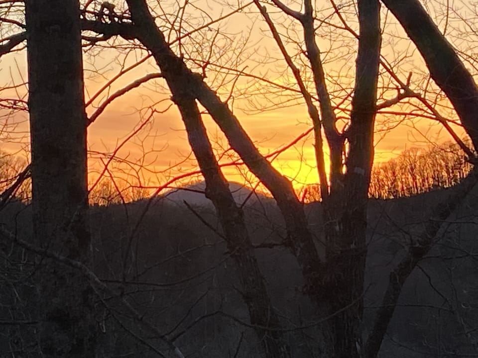 Sunset from the deck