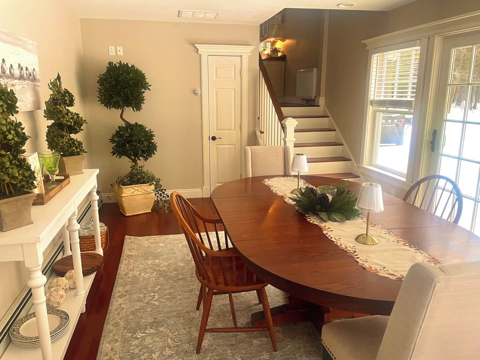 Dining Room with walk out deck.