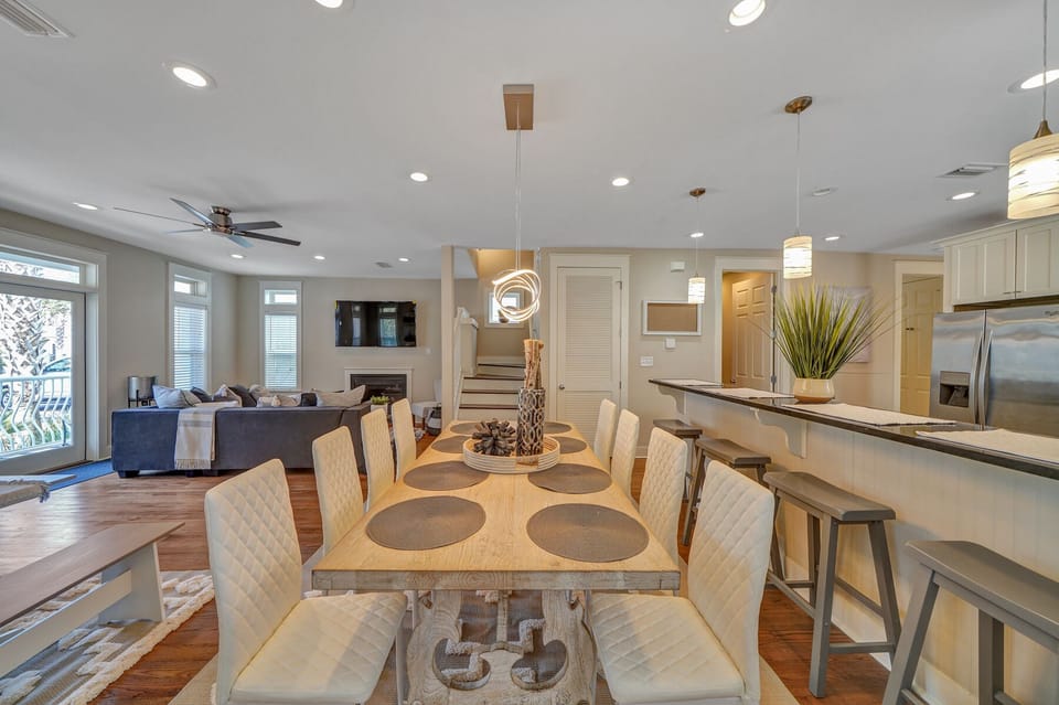 Open floor plan conducive for interaction and memories