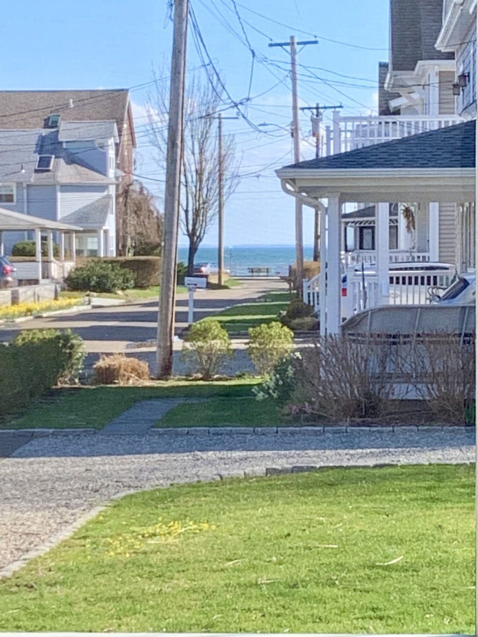 View from the screened in front porch