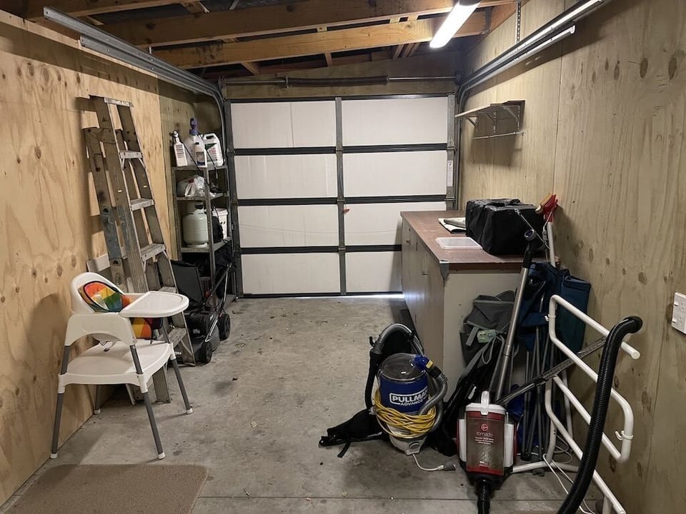 Smaller garage for bike storeage