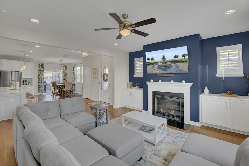 Spend quality time with loved ones in this comfortable and inviting family room.
