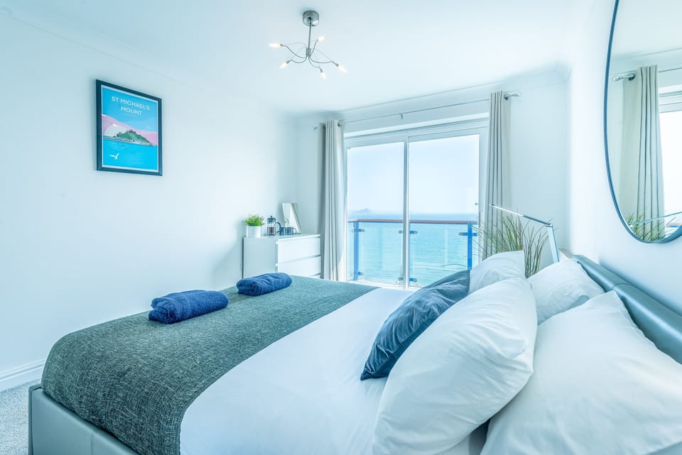 Beautiful sea views from the master bedroom.