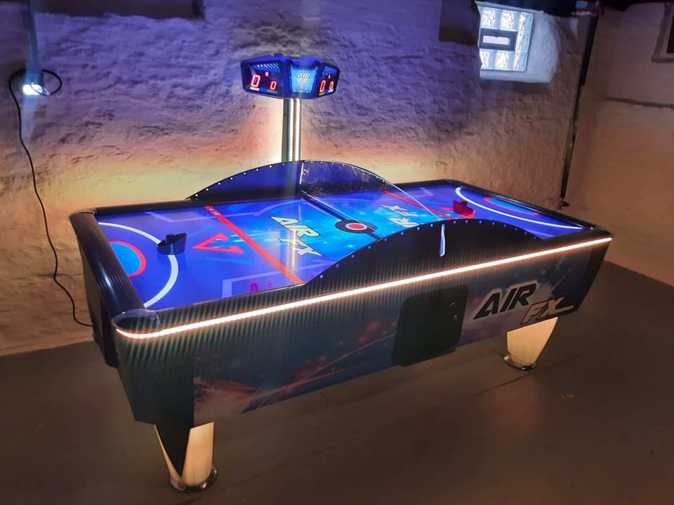 Play a game of air hockey?