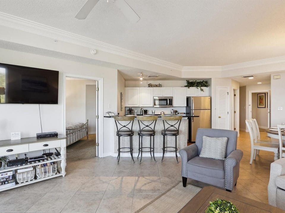 Living Room, Dining Area and Kitchen at 2409 SeaCrest