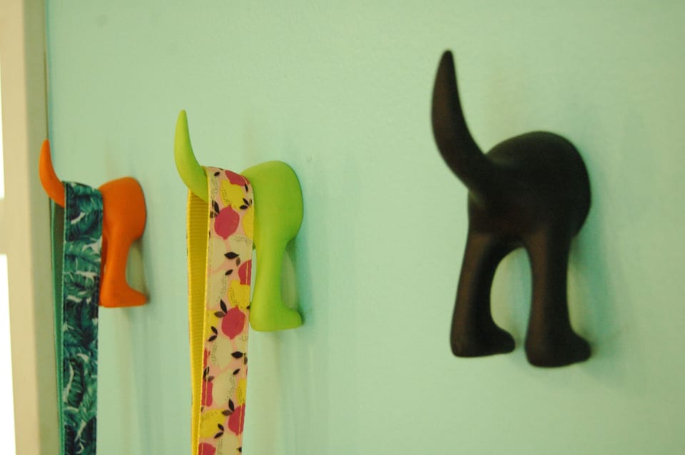 Bring your dog, hang up your leash or hat!