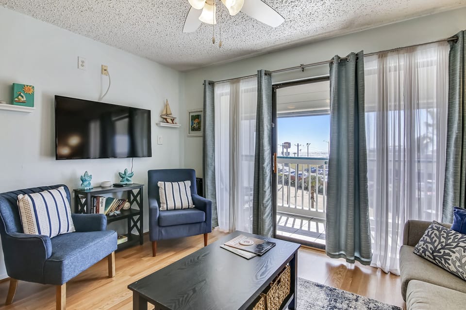 Living Room - Direct Balcony Access, Sleeper Sofa