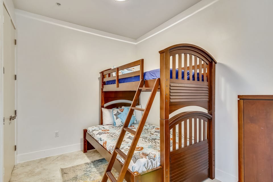 Pleasant Surprise - Children will be delighted to find their very own hide-out space complete with a comfortable set of bunk beds.