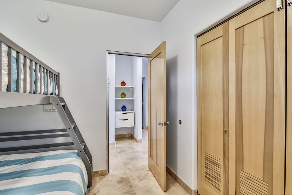 Pleasant Surprise - Children will be delighted to find their very own hide-out space complete with a comfortable set of bunk beds.