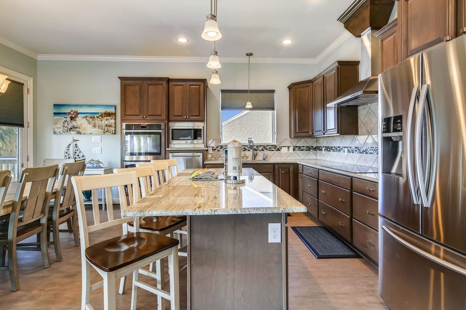 Culinary Delight - When you have a gourmet kitchen, there are no limits to the meals you can prepare for your vacationing family and friends.