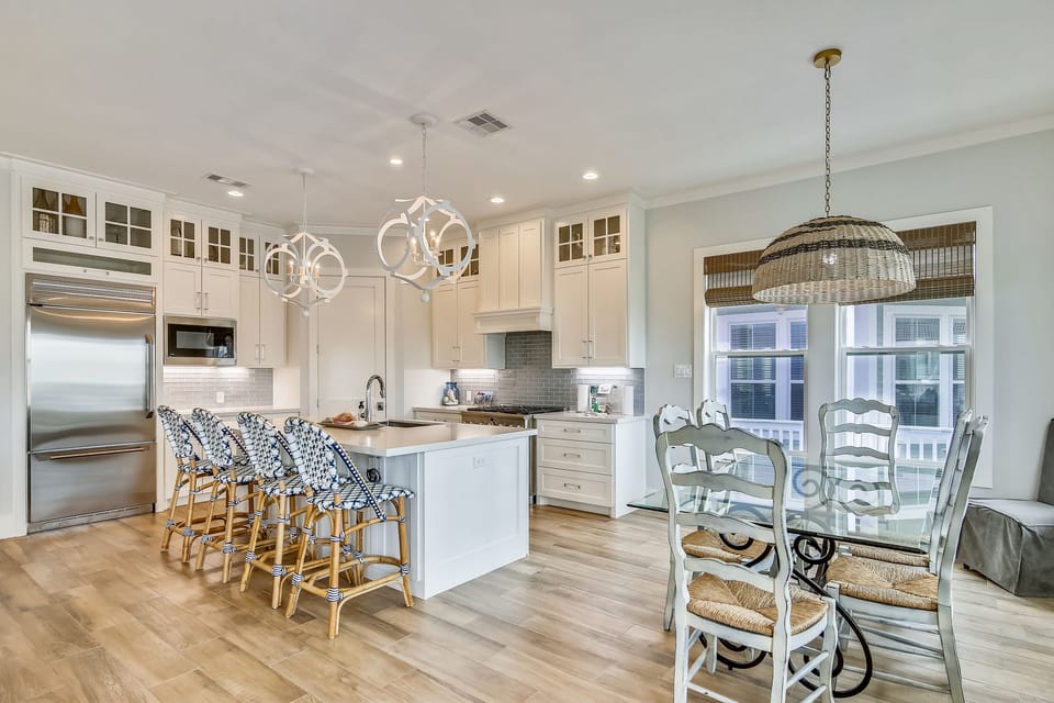 Open Concept Living Room, Kitchen, & Dining Area