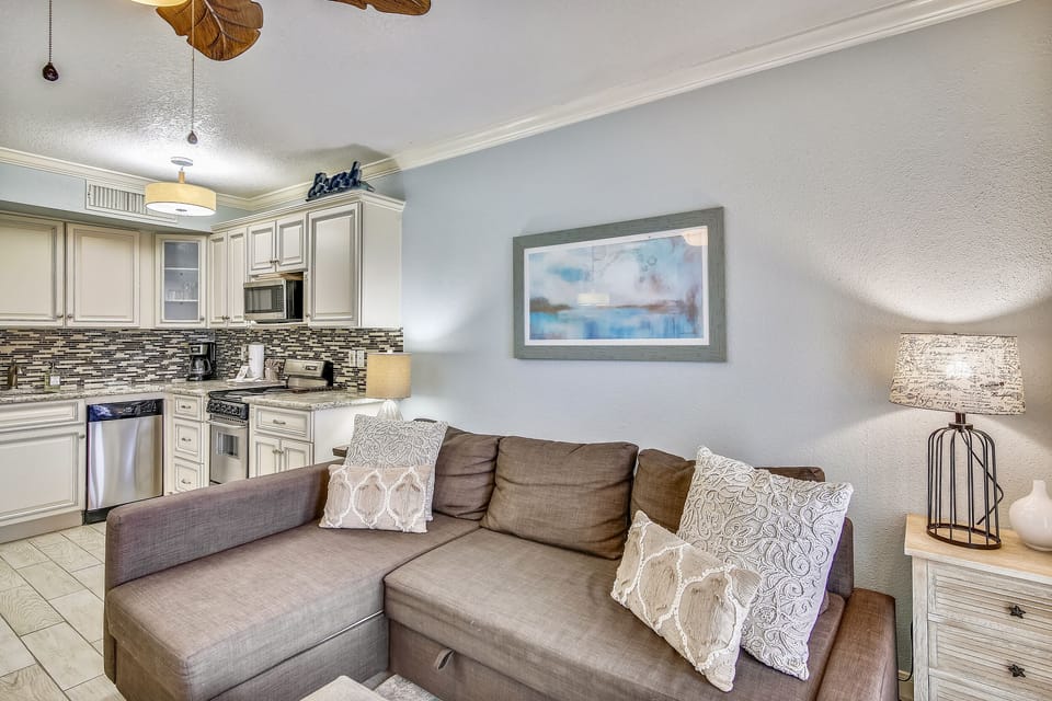 Living Room - Open Layout, Full Sleeper Sofa