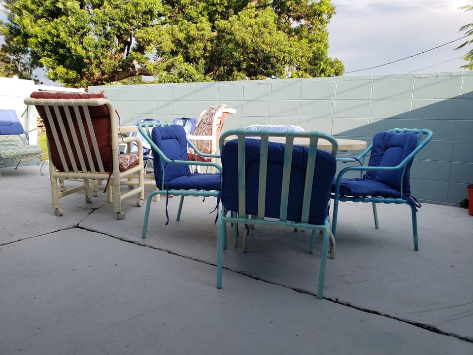private back yard 