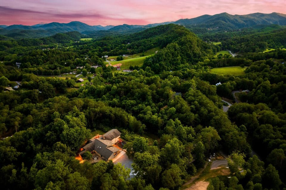 Privately sits on 9 acres!