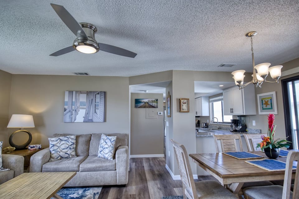 Great Room combines living and dining spaces