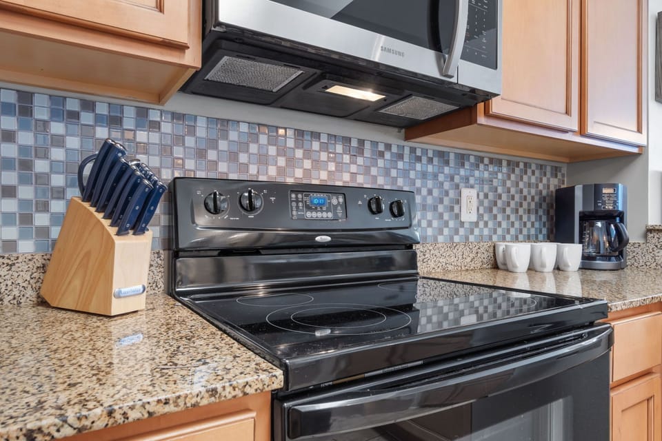 Spacious kitchen with all the comforts of home