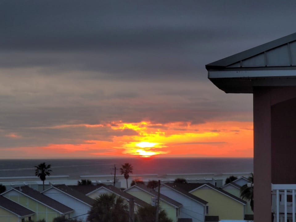 Sunset view from our balcony