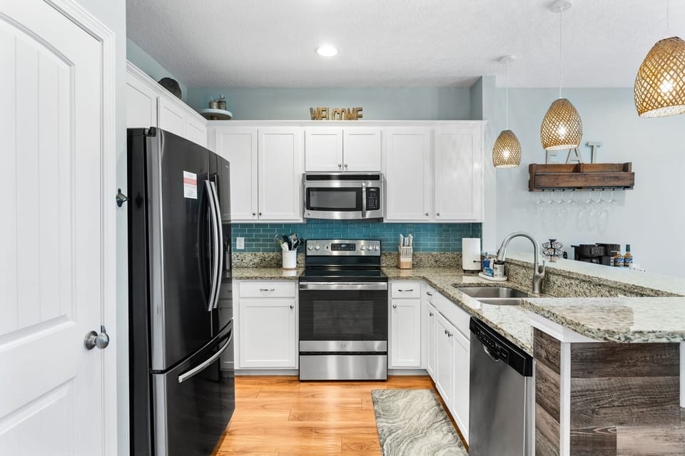 Fully stocked kitchen ready to be the center of the home and where you cook amazing meals