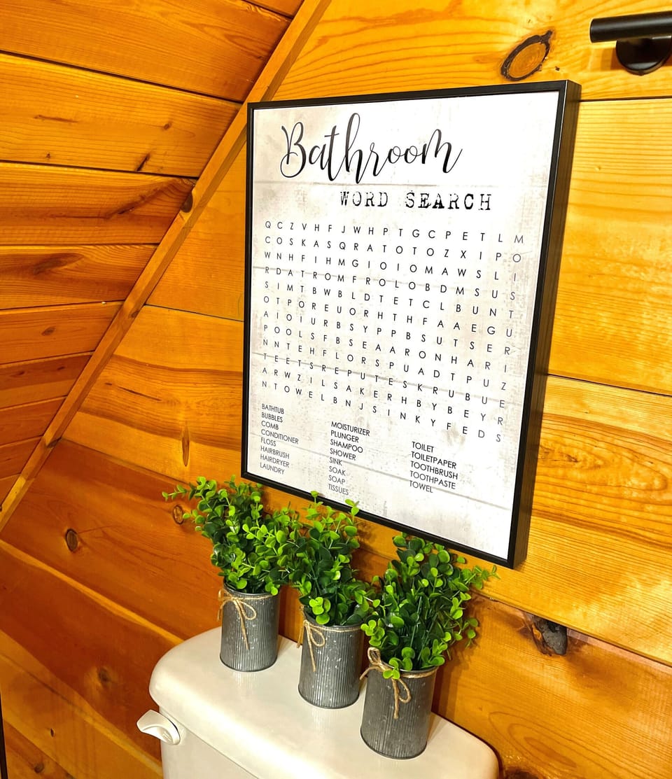Ever heard of Bathroom Word Search...well now you have, come on in an partake!