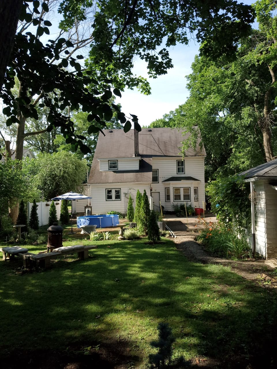 North side acre is very private.