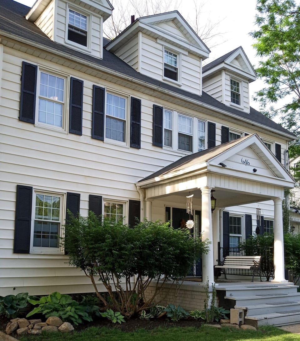 646 Copley Rd. built 1920 A hall centered Colonial. Described as handsome.