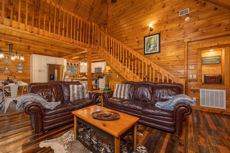 Open floor plan downstairs, perfect for family gatherings.