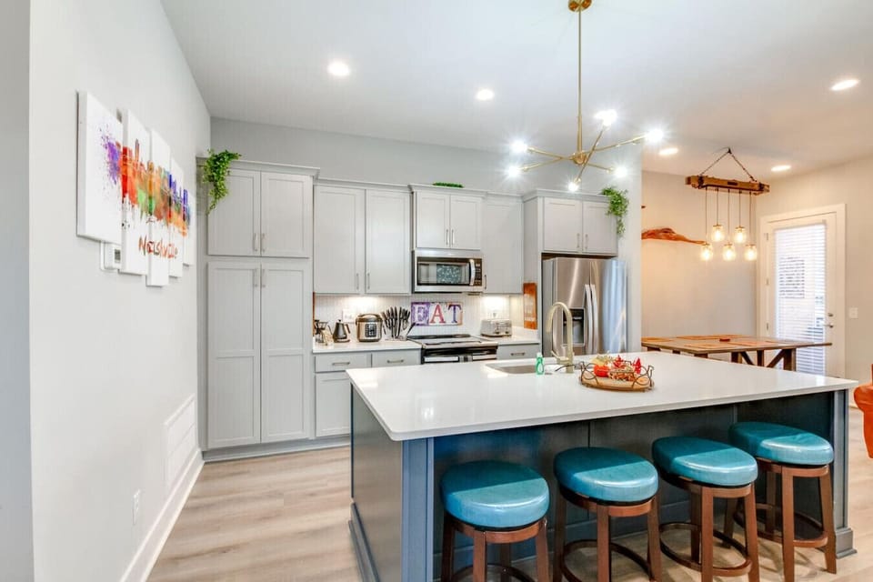 Kitchen from alternate angle showing full layout