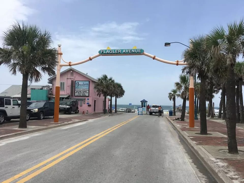 Flagler Ave has all kinds of special events. 
Large parking area. Drive on beach