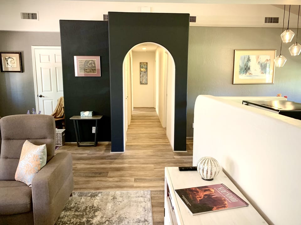Great room view down the hall