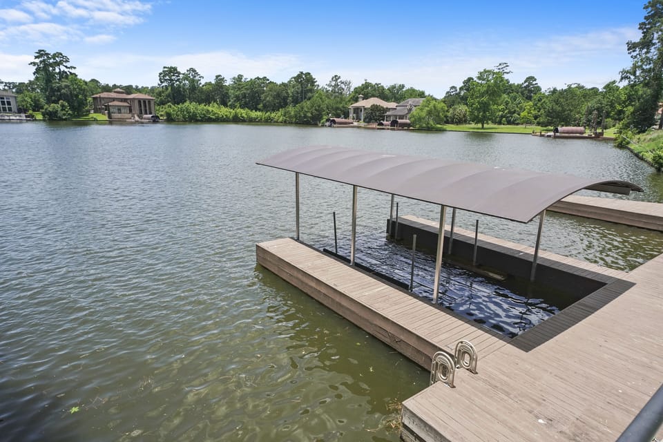 Boat Dock- perfect to sit and relax or jump in for a swim 