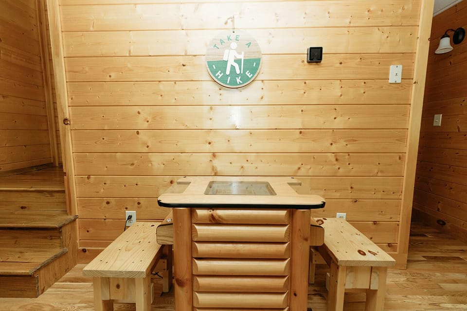 Retro arcade gaming table for one or two players.