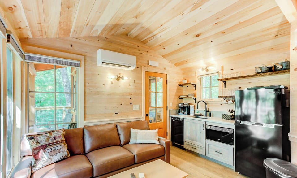Open-concept kitchen and living space