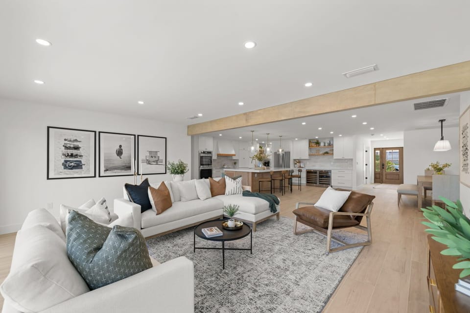 Open Concept kitchen, dining and living room