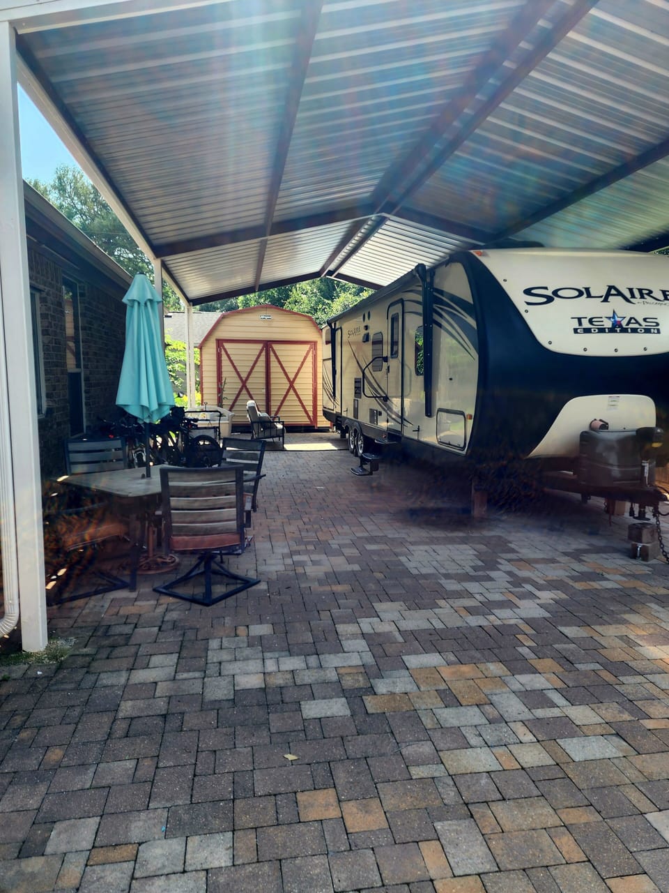 Shade to protect you from the weather.