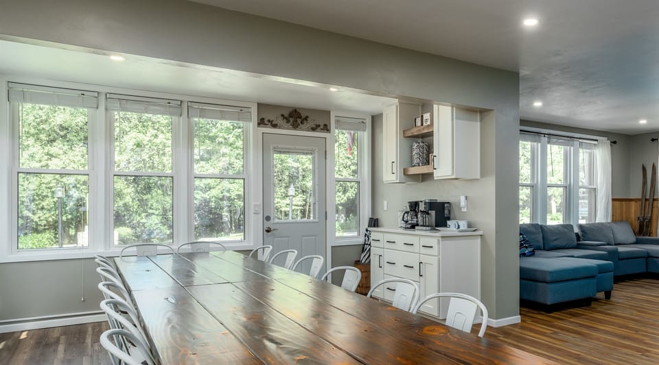 Custom made farmhouse table - perfect for those big family meals.