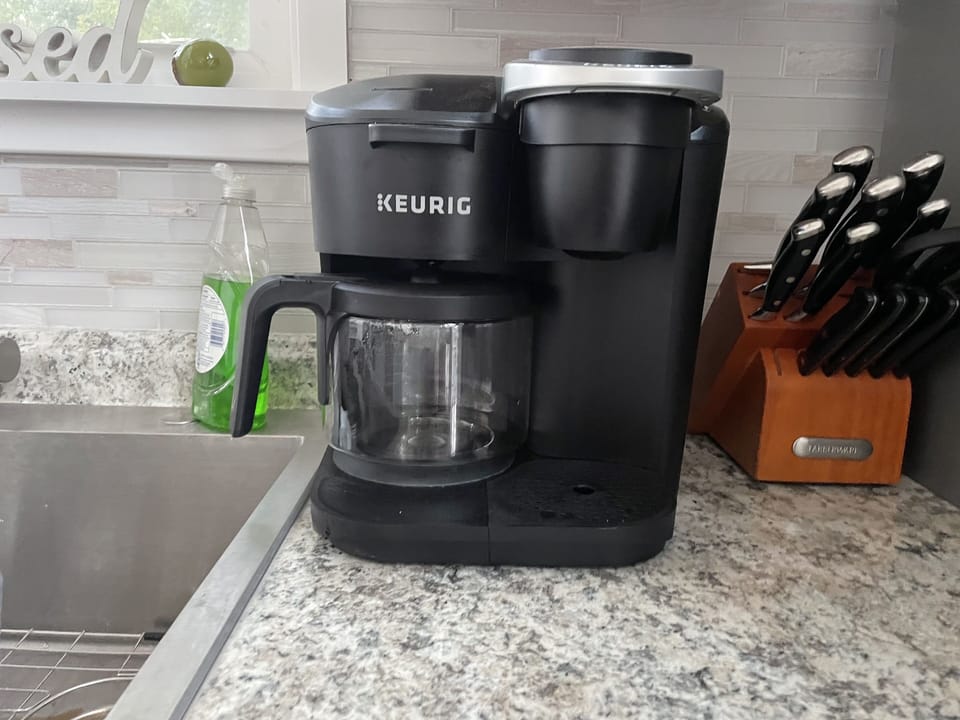 Keurig with single serve or a whole pot of coffee