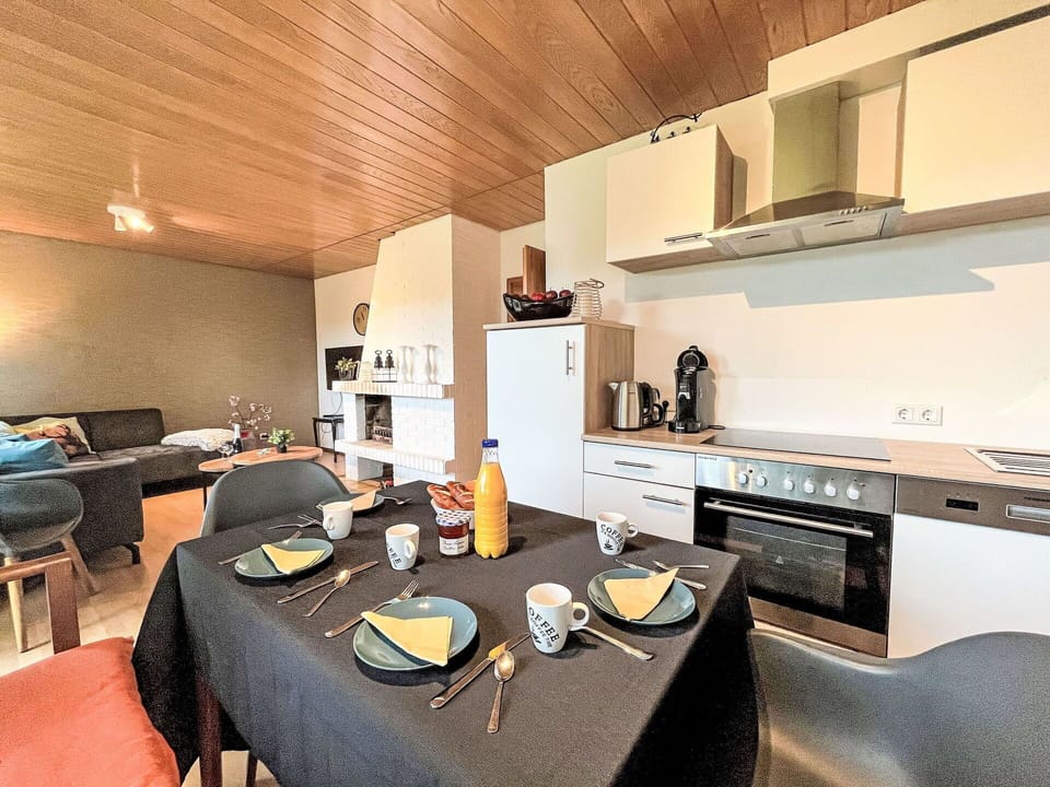 Furniture, Cabinetry, Property, Building, Table, Countertop, Wood, Lighting, Interior Design, Kitchen Stove