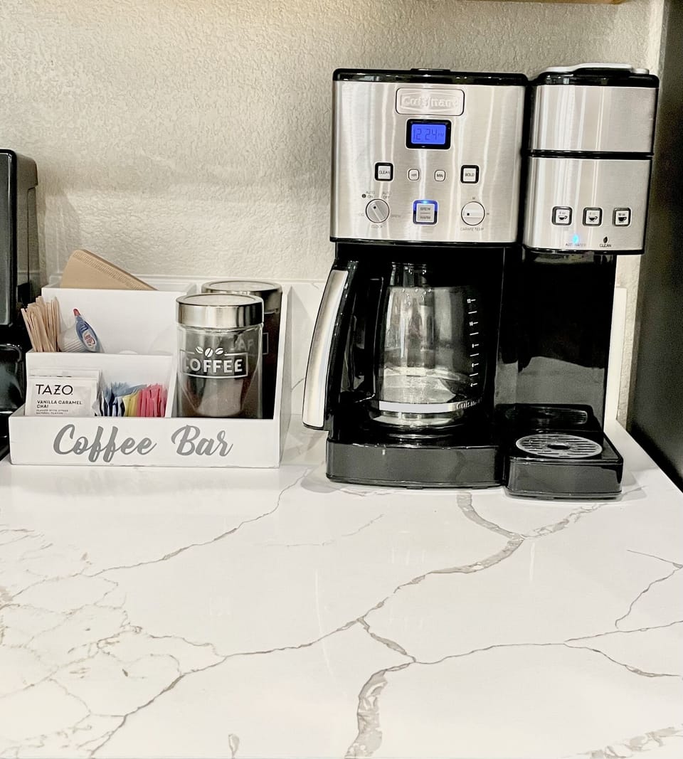 Your choice of drip or keurig coffee. 