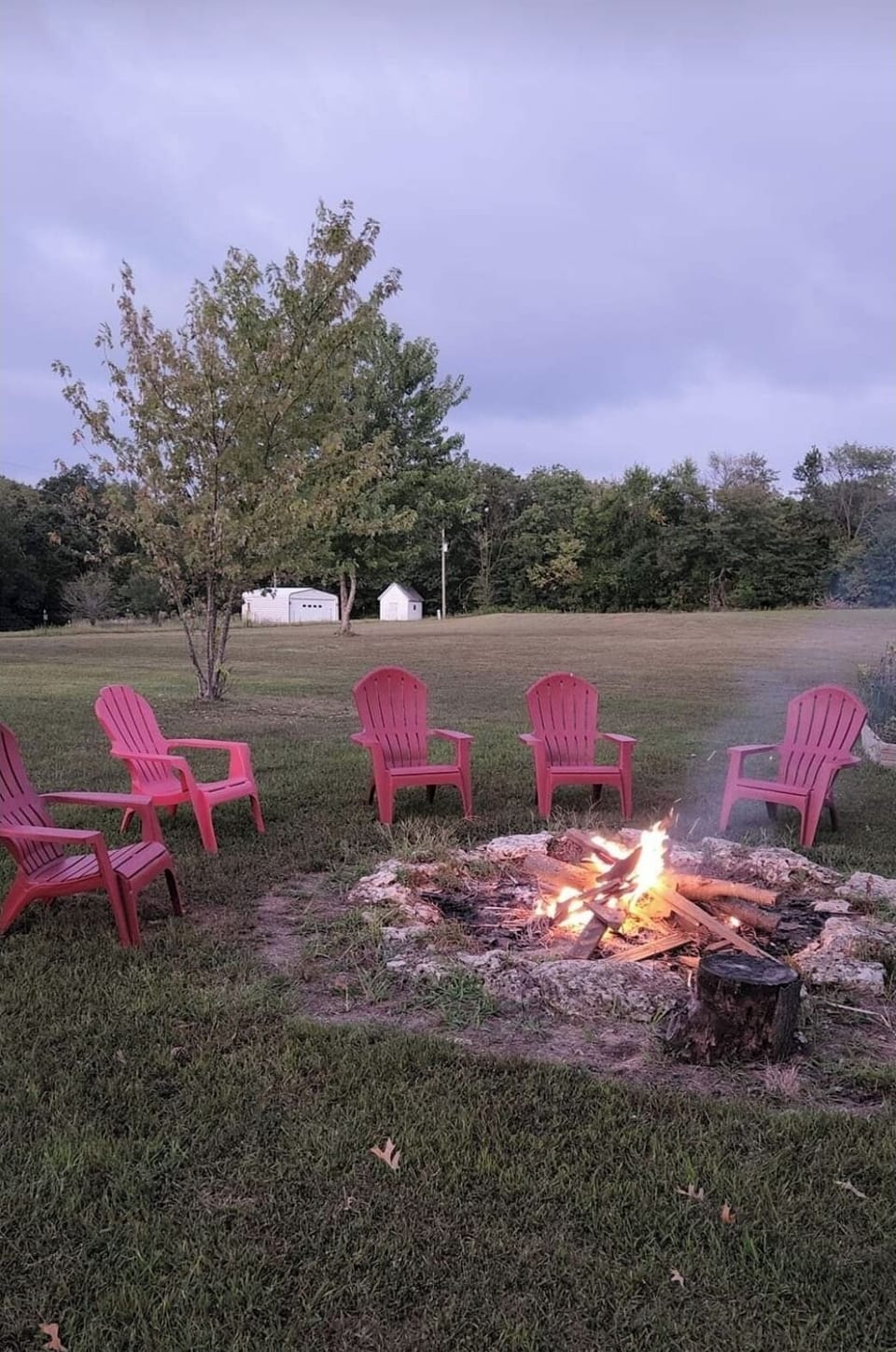 Fire pit with seating
