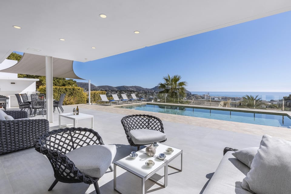 Terrace and pool
