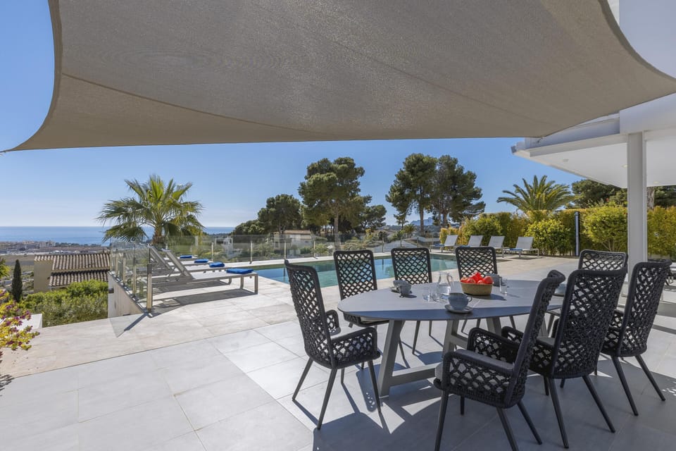 Terrace and pool
