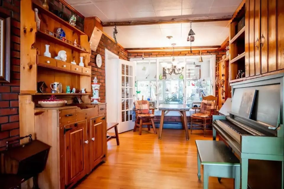 View of dining or games area from living room two.
