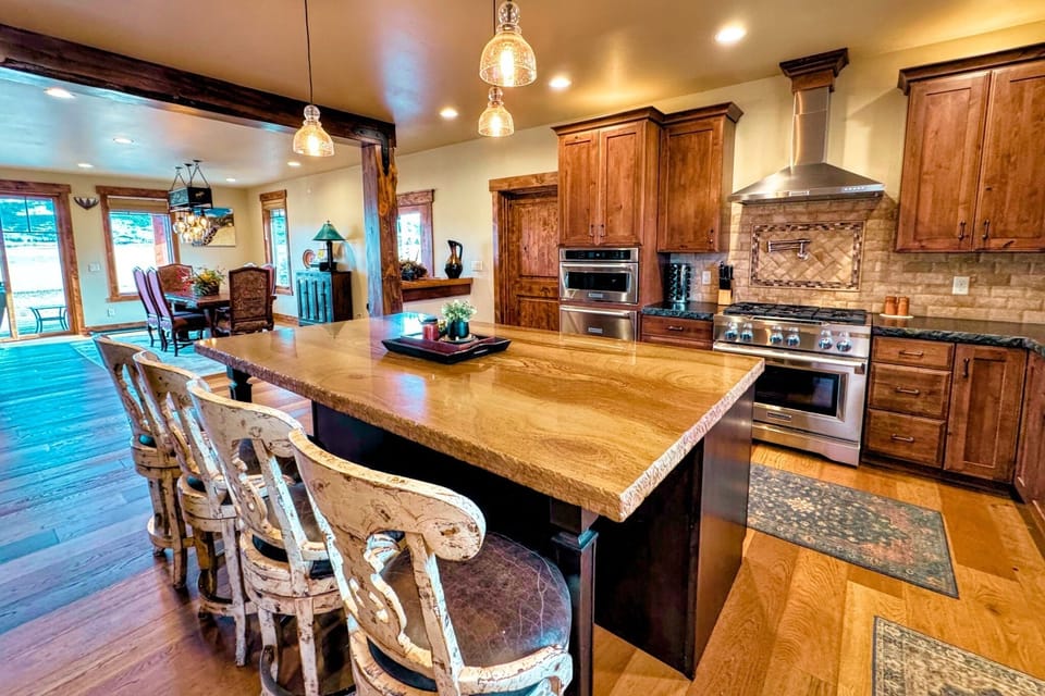 From the modern appliances to the wide array of cookware, this kitchen has everything you'll need to whip up meals for the whole group.